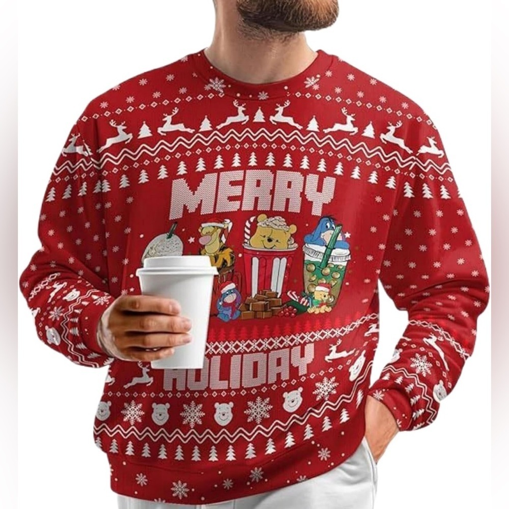 New-Medium Unisex Winnie the Pooh
Soft and festive holiday sweater